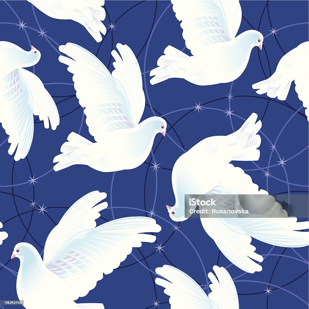 Dove motif - clipart vectoriel de Ciel libre de droits