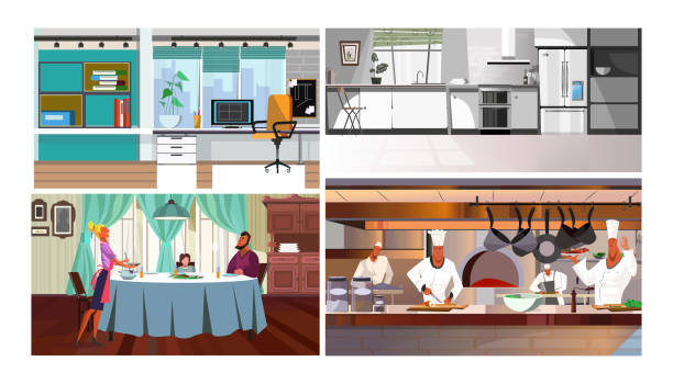 200+ Dining Room Sets Cartoons Stock Photos, Pictures & Royalty-Free ...