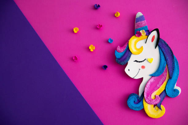 istock Colorful and fun unicorn background 1182930734