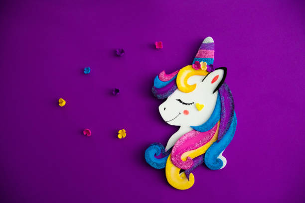 istock Colorful and fun unicorn background 1182930789