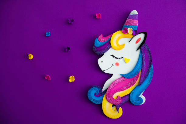 istock Colorful and fun unicorn background 1182930894
