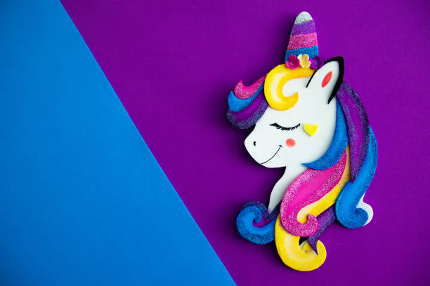 istock Colorful and fun unicorn background 1182930997