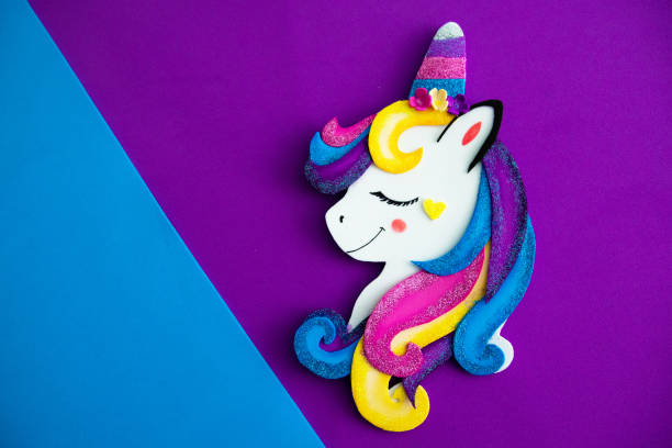 istock Colorful and fun unicorn background 1182931558