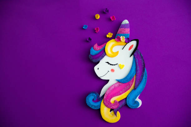 istock Colorful and fun unicorn background 1182931560