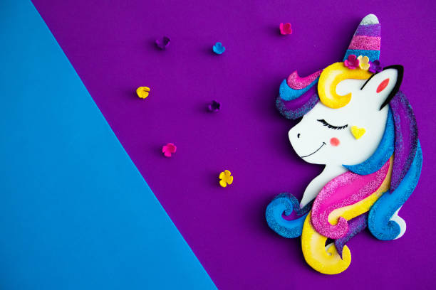 istock Colorful and fun unicorn background 1182931816