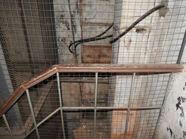 istock Underground Soviet bunker in its original form. A former Soviet cold war bomb shelter.Low light condition. 1182934260