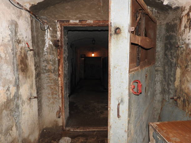 istock Underground Soviet bunker in its original form, Moscow, Russia 1182934771