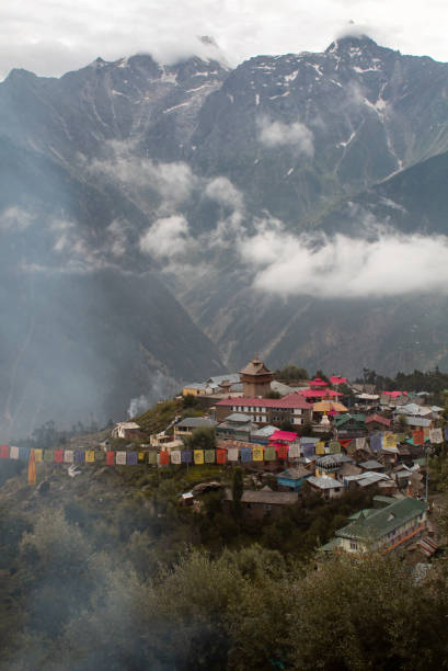 The beautiful scenic view of Kalpa, Himachal Pradesh