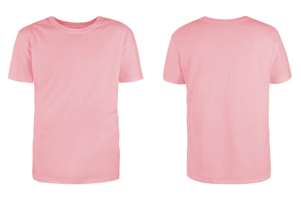 Aktiver ødelagte Enkelhed Mens Pink Blank Tshirt Templatefrom Two Sides Natural Shape On Invisible  Mannequin For Your Design Mockup For Print Isolated On White Background  Stock Photo - Download Image Now - iStock