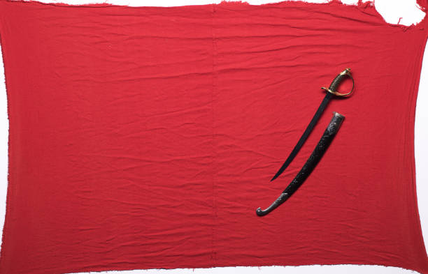 sword Ottoman Empire on a red background