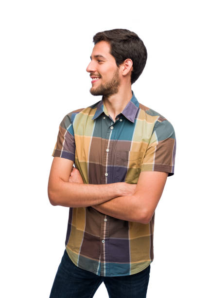 istock Male looking to the side 1182941713
