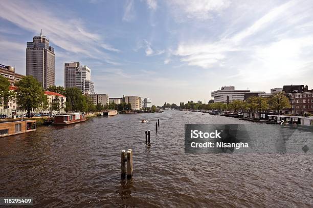 공업주 고층건물이 따라 암스텔 네덜란드 암스테르담 0명에 대한 스톡 사진 및 기타 이미지 - 0명, 강, 건물 외관