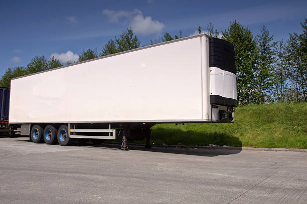 istock large white cold trailer freight for truck 118295521