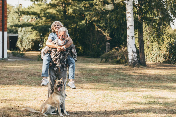 istock Playful Senior Couple 1182960737