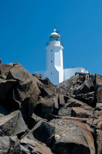 istock Lighthouse near the sea 1182964559