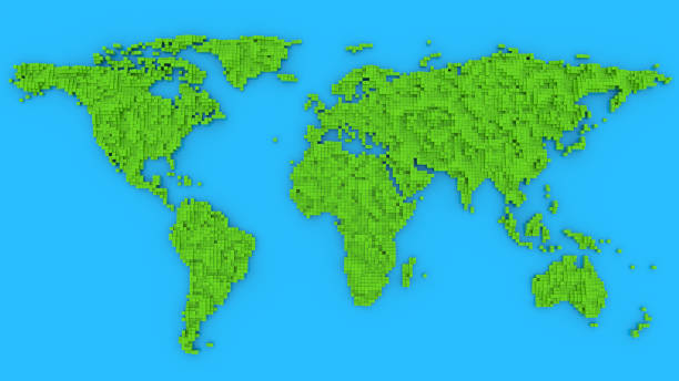 istock World map made of cubes 1182965718