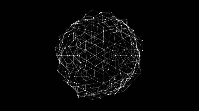 Abstract plexus sphere surface loop