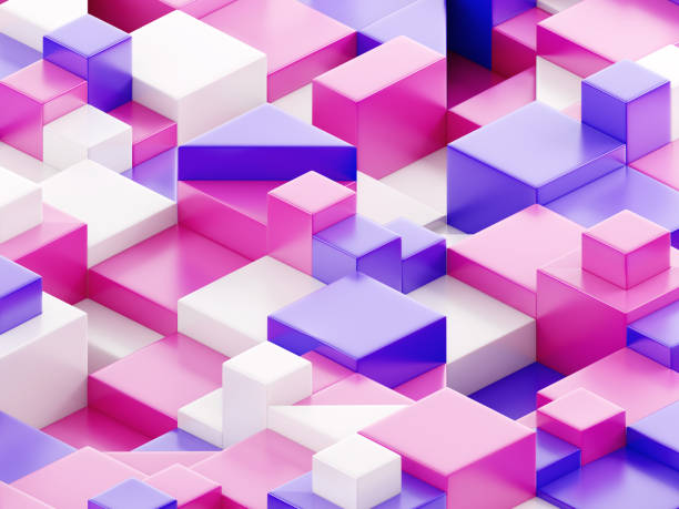 istock Abstract multicolored geometric shapes backgrounds 1182968420