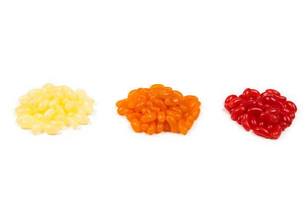 istock Colorful jelly beans isolated on white. 1182970733