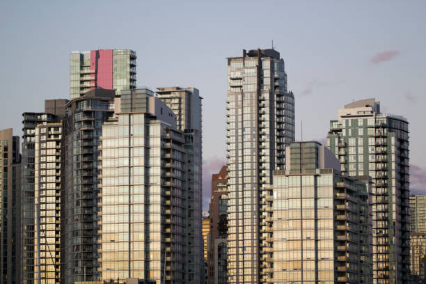 istock Apartment Buildings At Dusk 1182972168