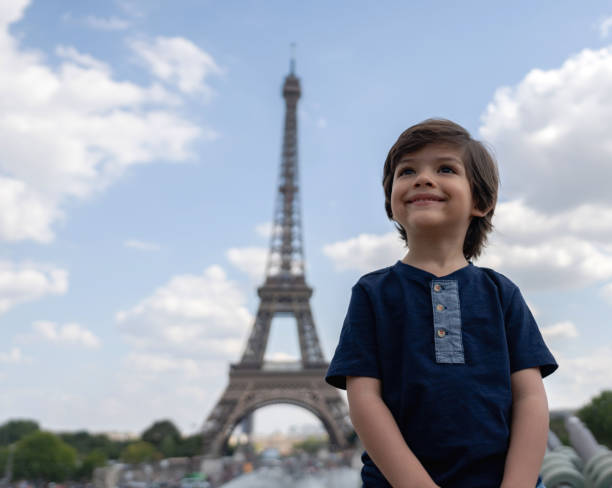 istock Happy boy enjoying the summer in Paris 1182973471