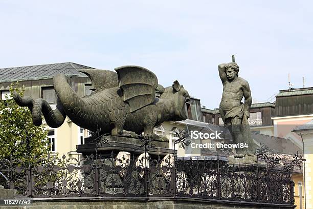 Lindwurm Di Klagenfurt Austria - Fotografie stock e altre immagini di Klagenfurt - Klagenfurt, Drago - Personaggio fantastico, Austria