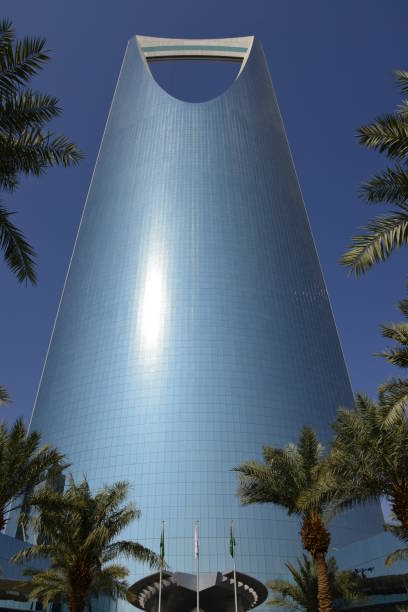 istock Kingdom Centre tower framed by palm trees, Riyadh, Saudi Arabia 1182977792