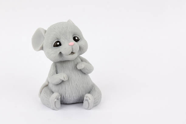 istock Mouse sitting on a white background. Handmade soap. 1182978058