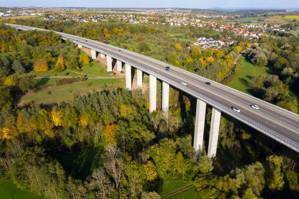 istock Scenic Highway Bridge, Aerial View 1182979149