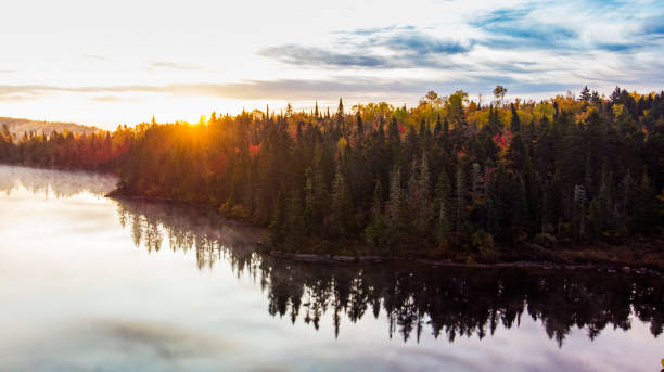 istock Aerial view of Laurentian Mixed Forest 1182987659