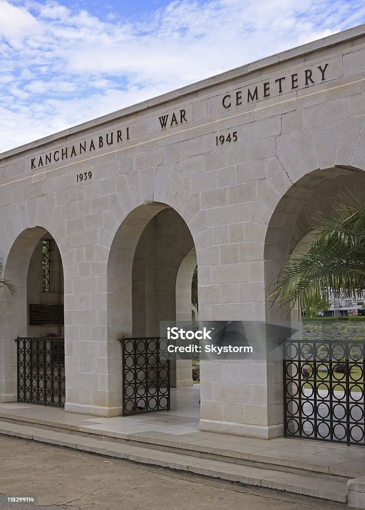 Kanchanaburi War Cemetery - Lizenzfrei Architektur Stock-Foto