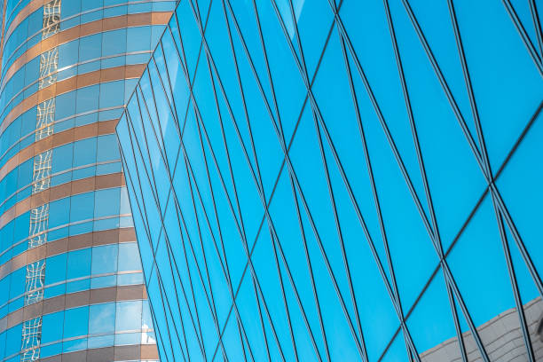 istock Modern office building close up in Hong Kong 1182995068