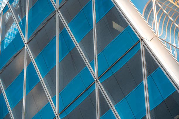 istock Modern office building close up in Hong Kong 1182995079