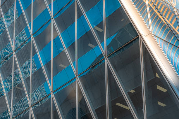 istock Modern office building close up in Hong Kong 1182995080