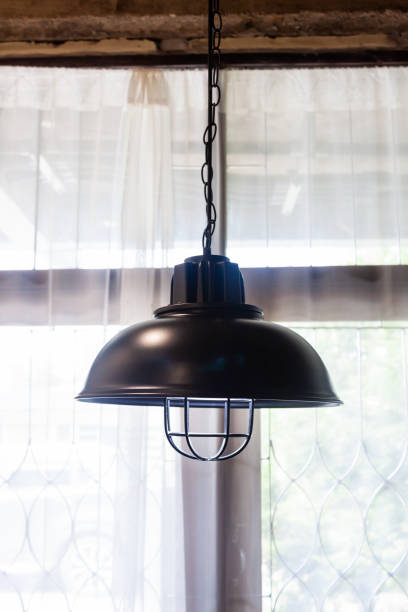 istock Lamps in a modern cafe 1183001102