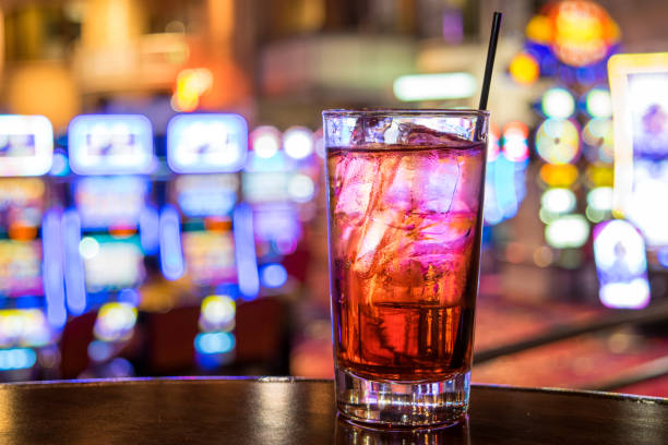 Cocktail in Vegas Bar stock photo