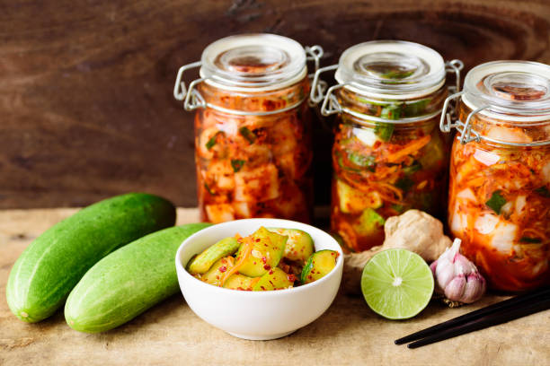 istock Kimchi cucumber, Korean food 1183017941