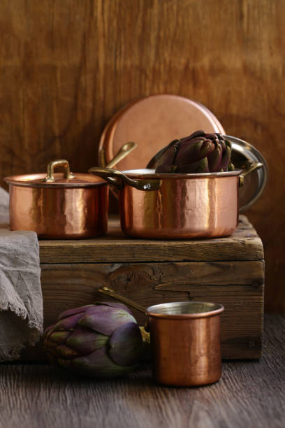 istock copper utensils, pots, ladle and pan 1183018942