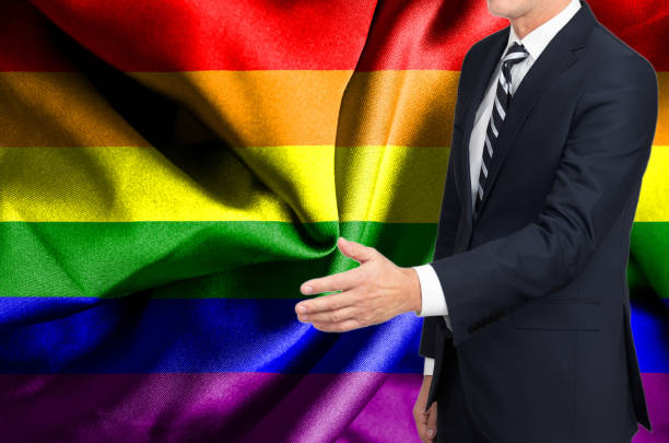istock Man in suit from Gay (Pride) 1183019332