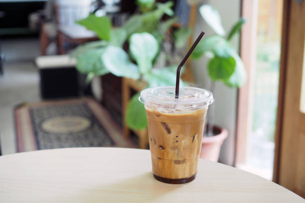 istock A plastic glass of iced coffee latte; upper layer is espresso shot and lower layer is fresh milk. 1183021508