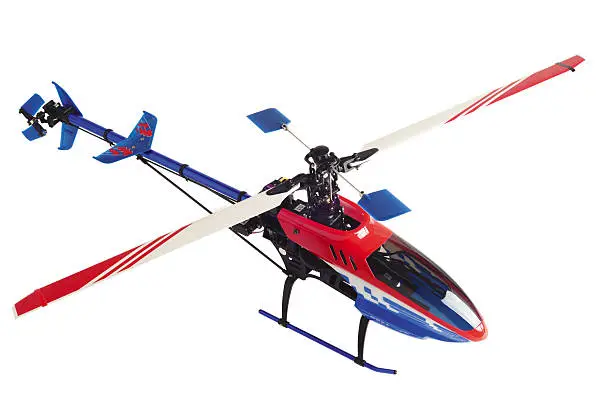 Photo of Helicopter model isolated on white