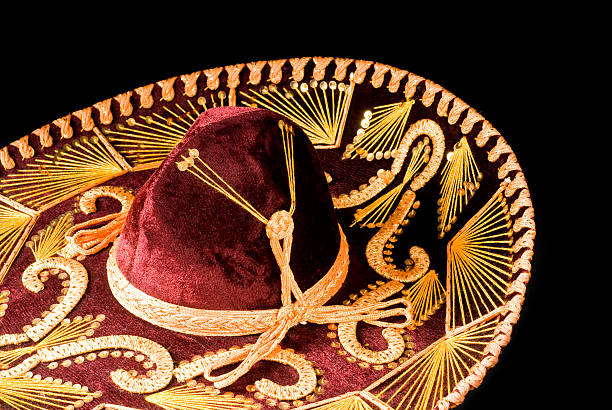 istock Mexican Sombrero Isolated on Black 118303129
