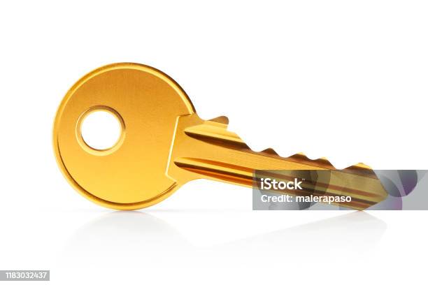 Gold Key Stock Photo - Download Image Now - Key, Gold - Metal, Gold Colored