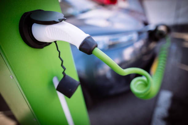 istock Electrical charging station for a car 1183042780