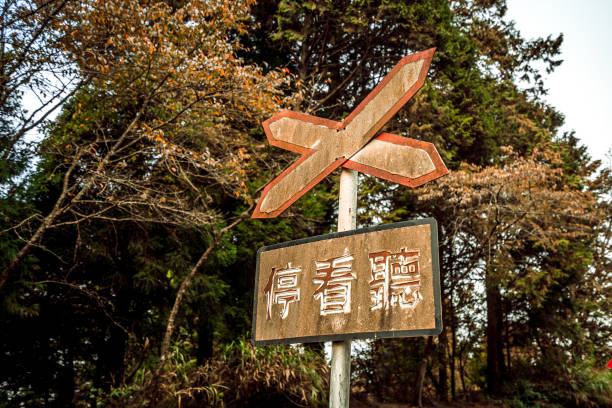istock Railway crossing sign, Stop, Listen, See 1183044501