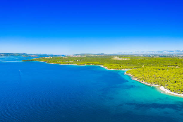 istock Beautiful blue seascape in Croatia 1183045526