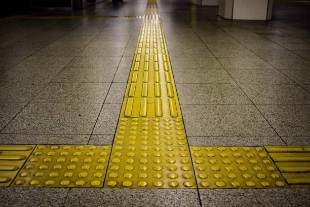 Tactile paving in Osaka, Japan.