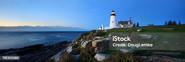 Farol De Pemaquid Point - Fotografias de stock e mais imagens de Pemaquid Point - Pemaquid Point, Amanhecer, Ao Ar Livre