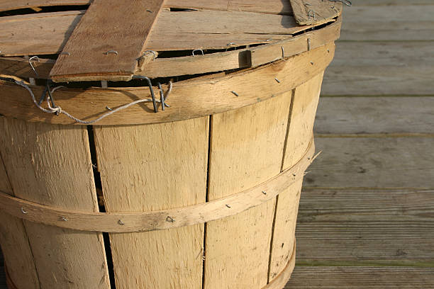 istock Wooden bushel basket 118305140
