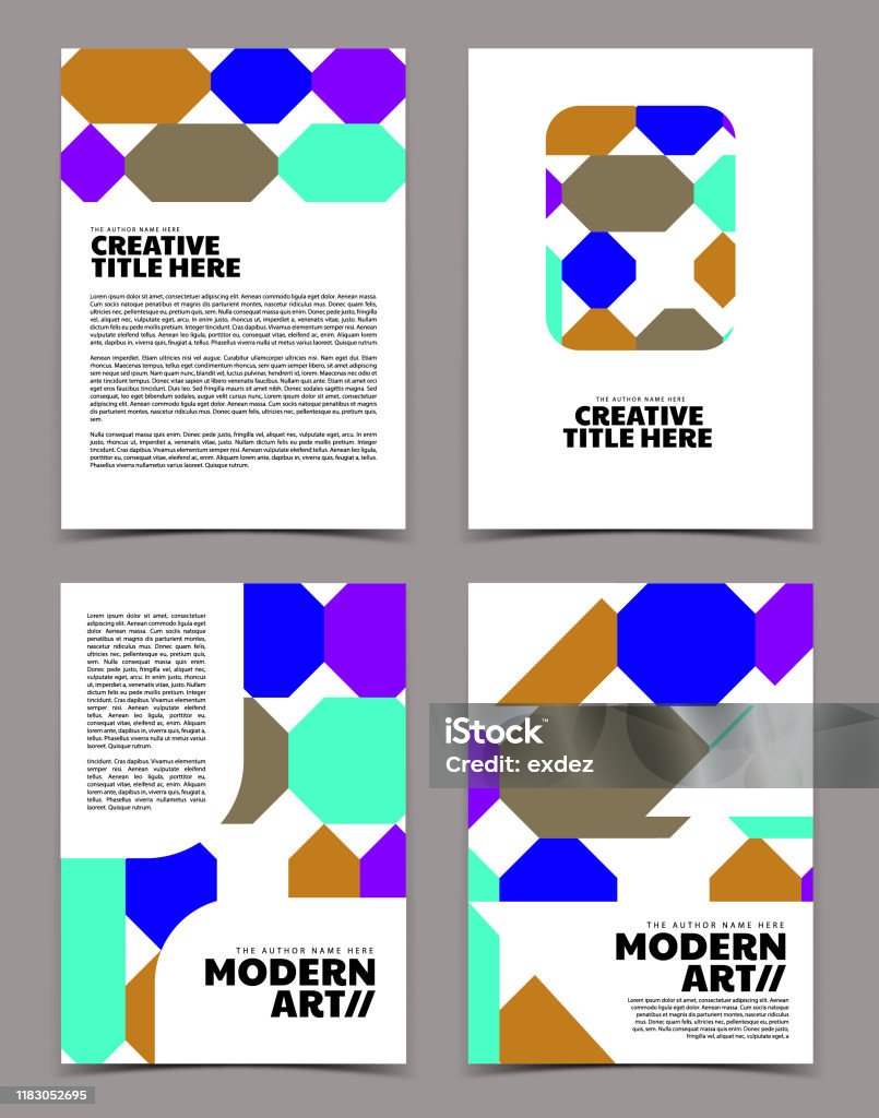 Cover Modrn Modern Cover Design Stock Illustration - Download Image Now - Abstract ...